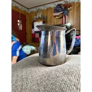 Vintage USVA Bloomfield‎ Ind Inc Stainless Steel Creamer Pitcher with Lid